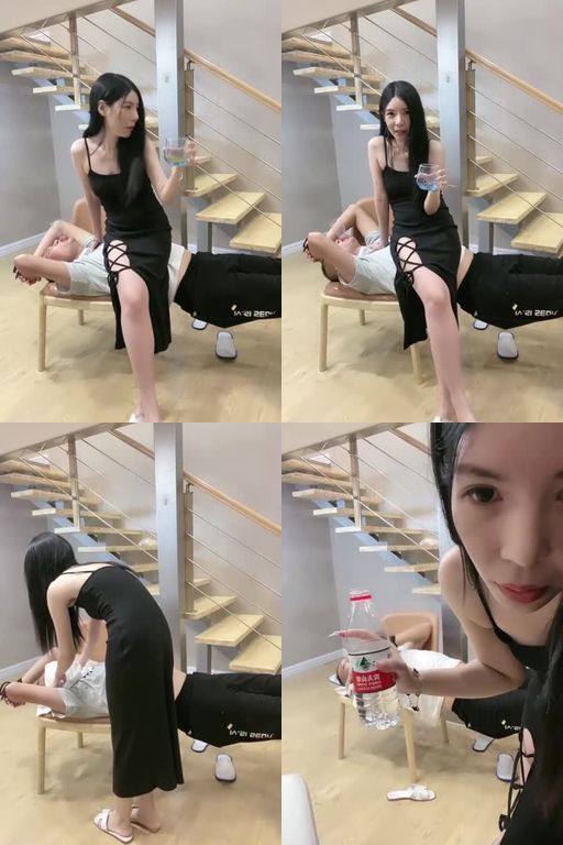 陈甜女蒂-喝圣水人体坐垫全体重踩踏