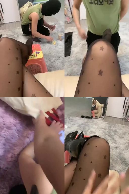 露娜夫妻-清理脏长靴物化脚垫_舌头抹布