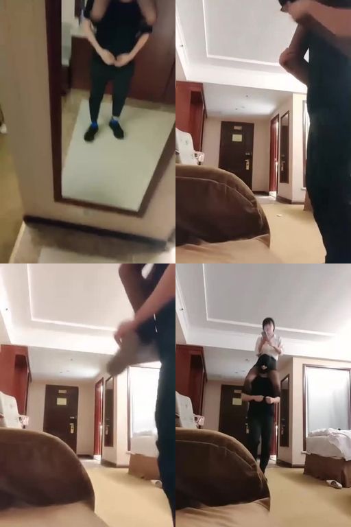 馨妍-小白鞋黑丝全体重跳踩骑脖子