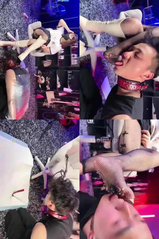 馨妍-耳光脚喂食41分钟圈养狗保鲜膜捆绑耳光网袜诱惑脚喂食插嘴