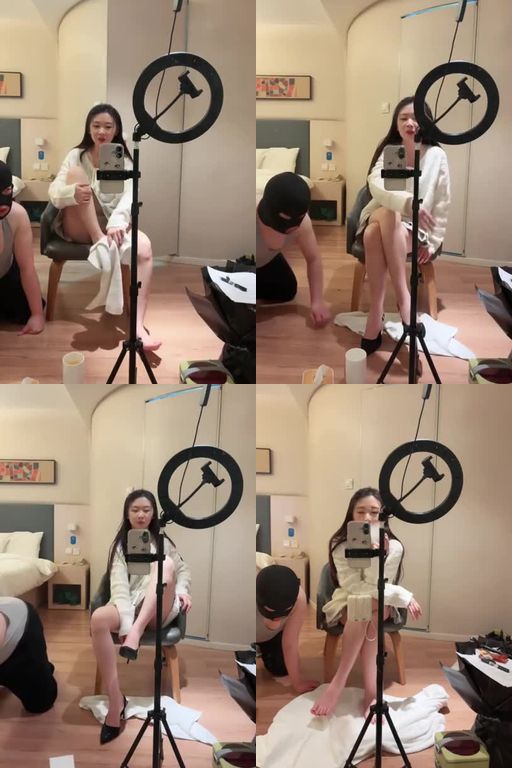 馨雨-新手的直播狗认主现场