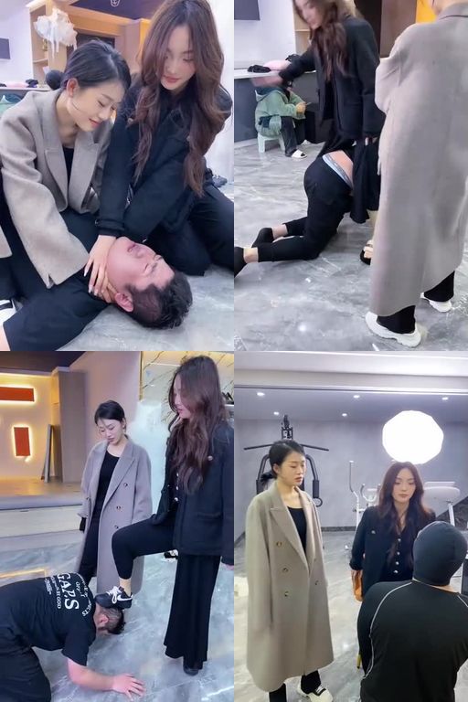 麋鹿银儿-卡了重来两美女53分钟双S骑马狗爬掐脖手捂窒息踩踏喂口水