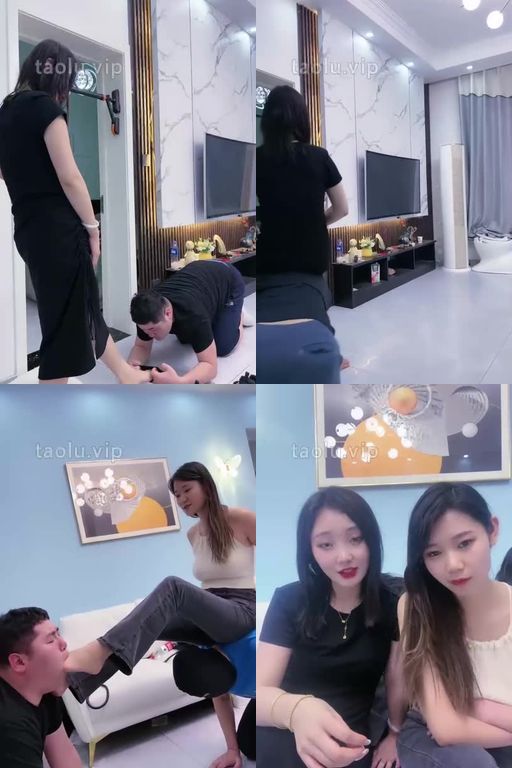 麋鹿银儿-双S骑马爬行遛狗舔脏鞋船袜裸足踩头暴力耳光