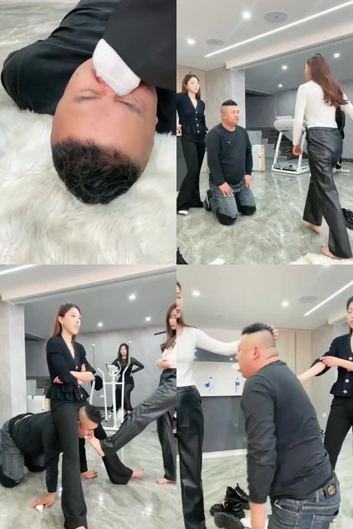 麋鹿银儿-双s踹头踢头爆踹暴力踹头踩踏脚耳光