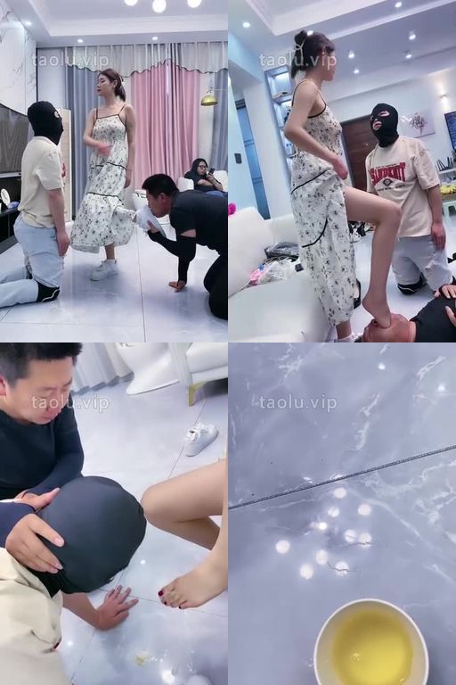 麋鹿银儿-大嘴巴子到极限72分钟长裙女神暴力耳光物化双奴脚踏板坐垫浓痰喂食