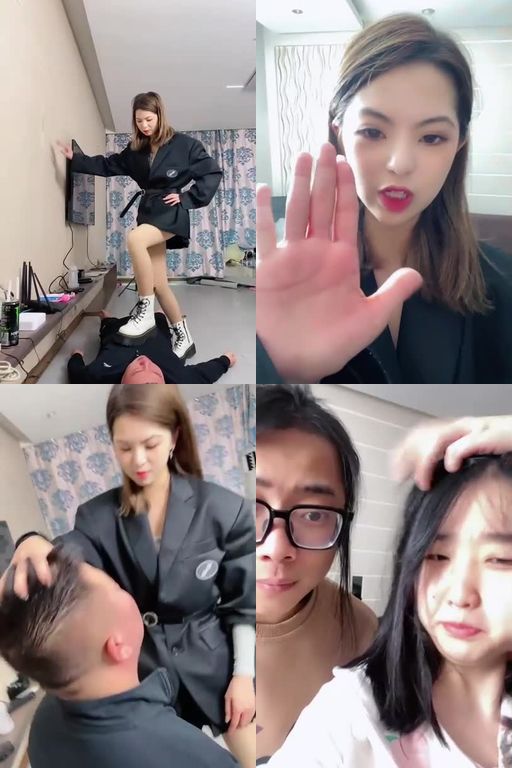 麋鹿银儿-封五官62分钟短靴素人重度虐强制鼻喂圣水