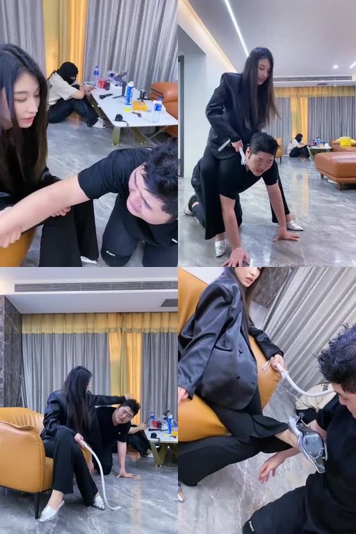 麋鹿银儿-性命担保首次接触,挑战历史所有素人,无敌暴虐出轨男友