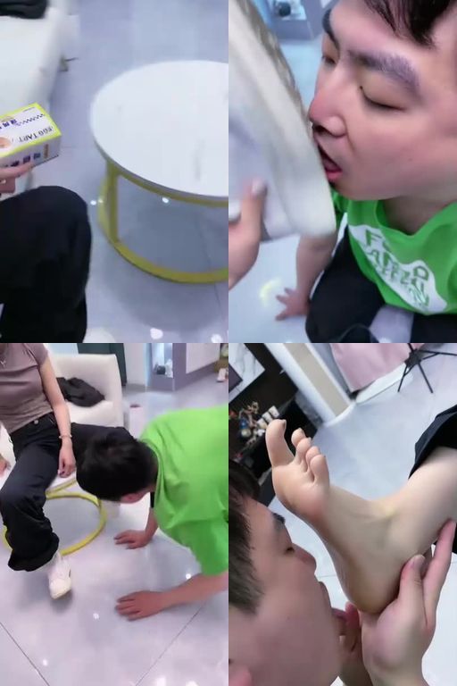 麋鹿银儿-慧慧让狗子大气不敢踹小白鞋踩狗爪鞭打脚踩喂食耳光