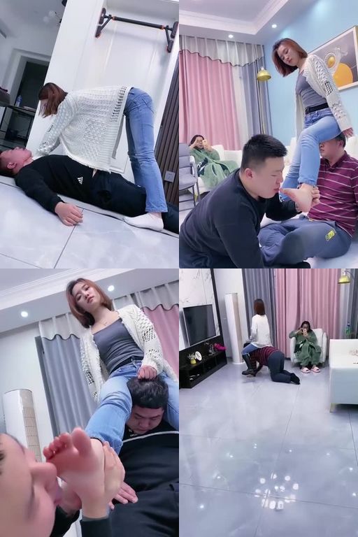 麋鹿银儿-慧慧连续压迫长靴S超暴力虐打父子狗骑马踩踏非人虐打