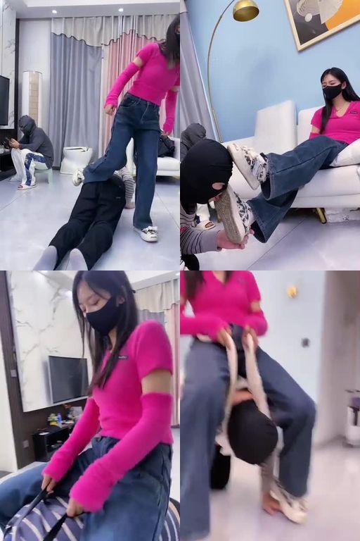 麋鹿银儿-新素人开发双S揪耳朵抽耳光全体重踩踏转胯骑马sp