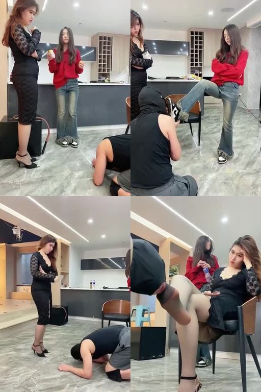 麋鹿银儿-新素人系列5双S耳光腿绞骑马喂咀嚼物