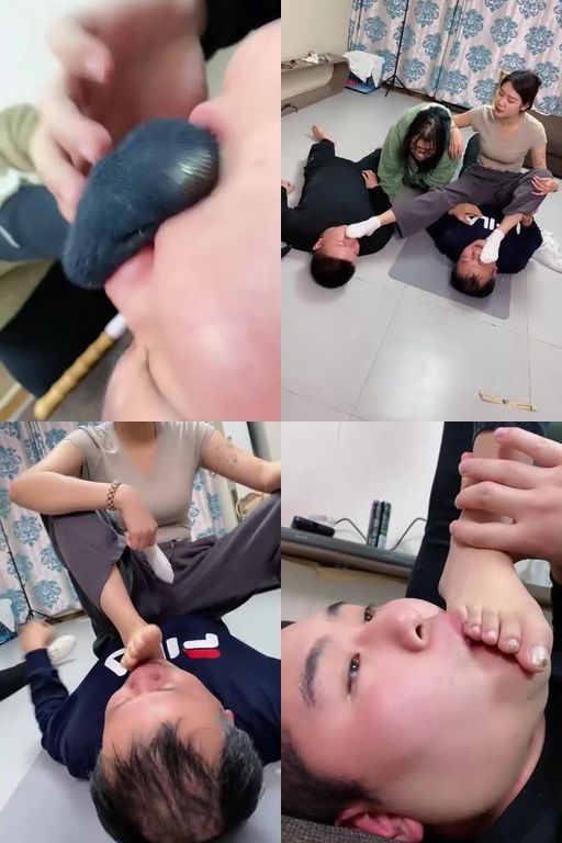 麋鹿银儿-爆揍小胖双S强制父子舔脏鞋臭袜