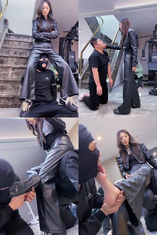 麋鹿银儿-王炸素人寒汐,定制重击耳光鞭打,撵咀嚼物后,美狂添皮衣机车女神拽头耳光踢踹揪耳朵鞭打踩踏喂食