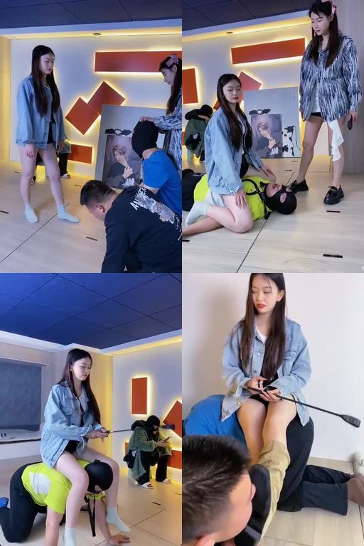 麋鹿银儿-素人小唐嫣踩頭行走,和jio加浓痰双S双奴轮流全体重踩白袜窒息骑马骑脖转胯