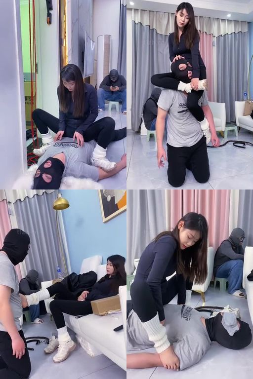 麋鹿银儿-随意支配吊绑重度虐踢裆虐乳坐头骑背腿绞