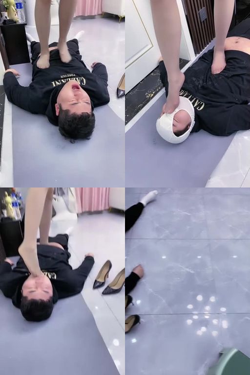 麋鹿银儿-高跟鞋长靴碾压内裤套头喂圣水口水吃丝袜厕纸