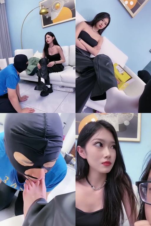 麋鹿银儿-魅力四射超美模特运动鞋暴力踢踹踩踏