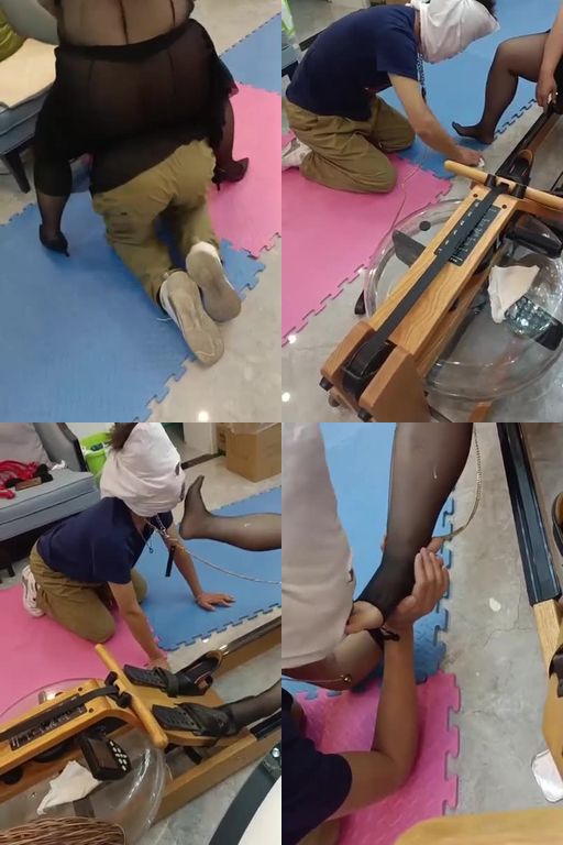 黎大夫-理发师小哥哥来做狗_骑马转胯狗爬脚喂酸奶高跟黑丝玩