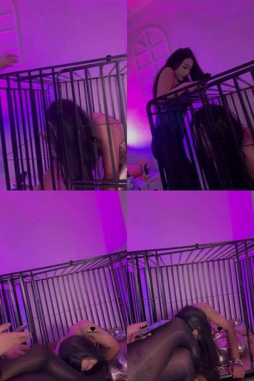 AIU-狗笼囚禁犬化CD奴