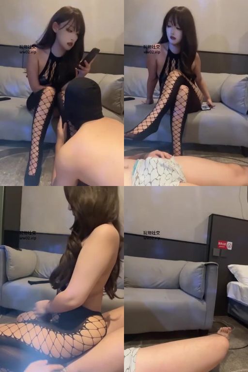 AIU-舔脚香水性感女神-黑丝诱惑跪舔