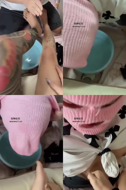 七七黑心祖宗-棉袜除臭剂原味棉袜脚蹂躏踩狗脸