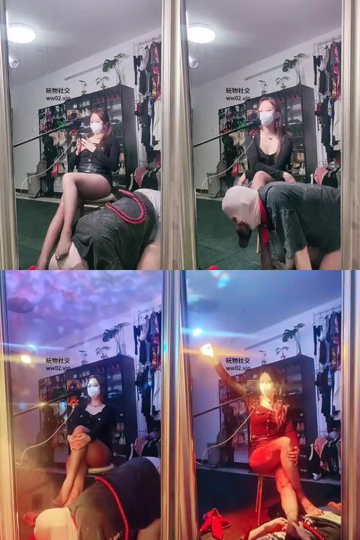 予涵大大-镜前跪舔黑丝jio直播恋足贱狗舔脚