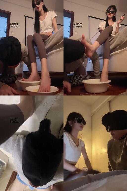 凉子阿-起床家奴伺候舔脚喝洗脚水面包喂食