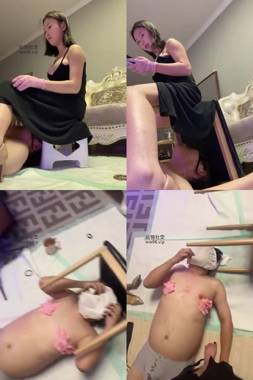 南京小小-活人马桶自愿刺激_镜前羞辱_内裤套头虐乳踩踏