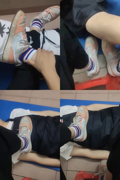 奇了怪了-学生S运动鞋白袜踩