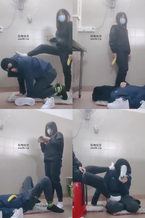 奇了怪了-舔脏小白鞋白袜脚踩