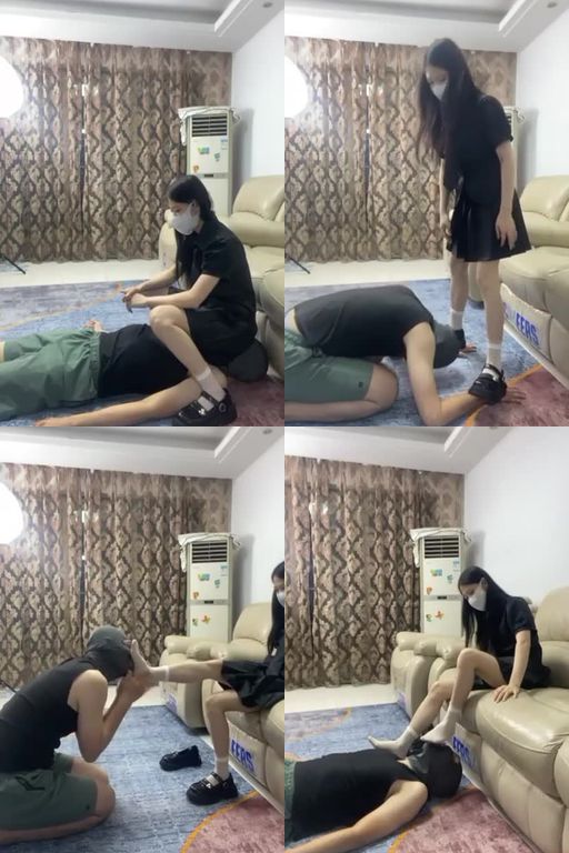 安七S-皮鞋白袜踩狗爪磕头舔脏鞋抽耳光骑马坐脸窒息