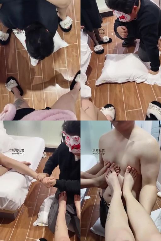 小凤梨-暴力打狗重力踩踏钻胯夹脖充电线抽打