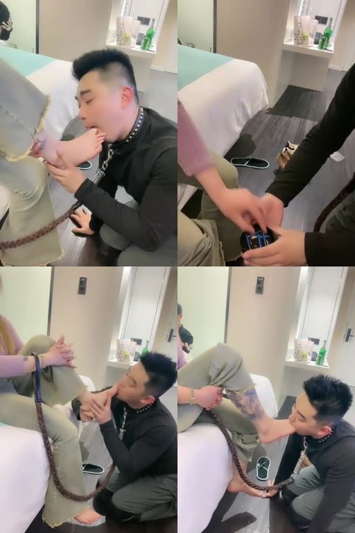 戚戚情侣-强制闻鞋窝清理脏鞋吃口水跪舔原味裸足