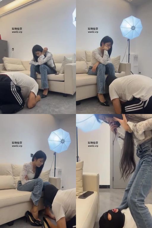 白鹭M-素人175陪玩助教素人S跪舔高跟抽耳光转胯骑马踩踏