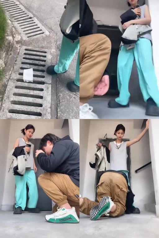 素人挖掘机-开发24岁老师小姐姐!21分钟户外开发路人耳光闻棉袜踩踏转胯