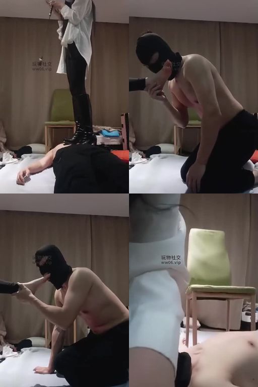 羽唯姐姐-高跟靴子全体重踩踏近距离恋足舔