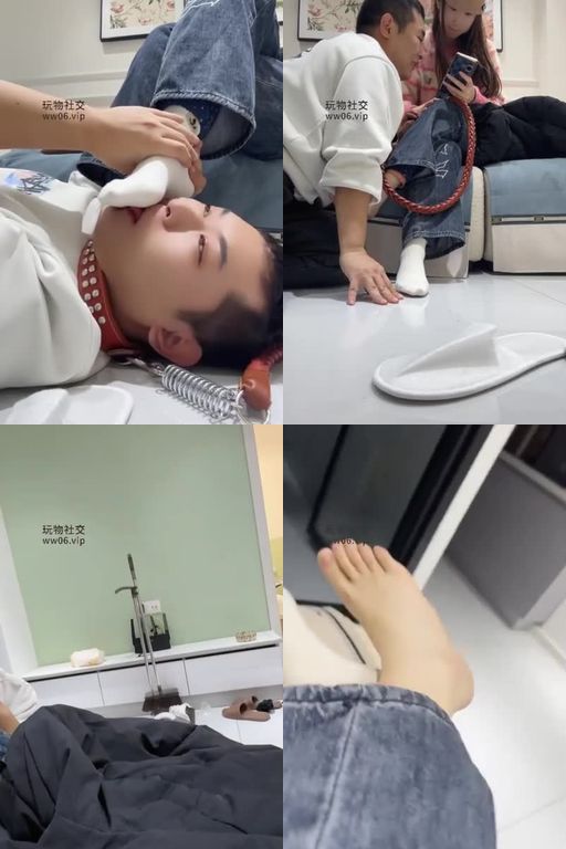 艾斯S-见到主人回家了应该怎么办_伺候女友约会回家_舔脏鞋臭白袜