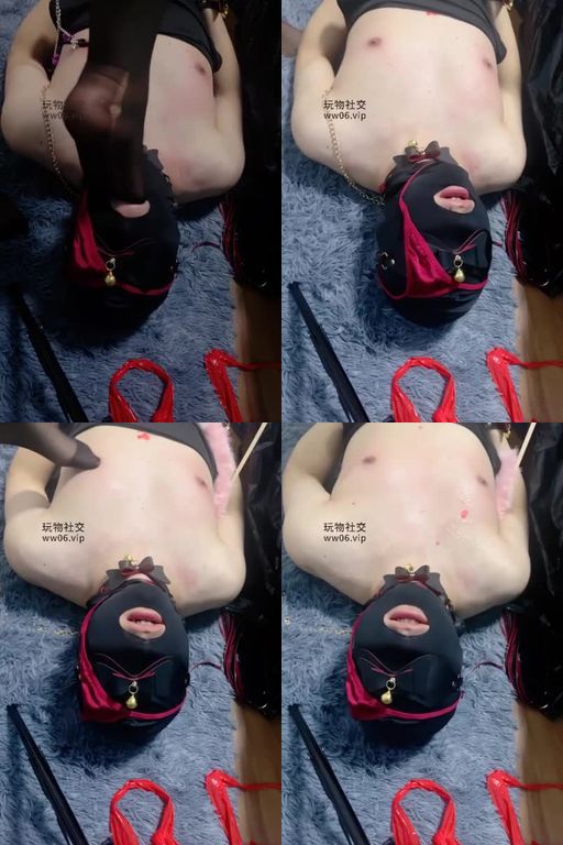 黑心重口小妈-超敏感虐乳黑丝脚踩口球塞嘴