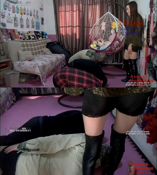 傲柔-踩踏调教多只小狗