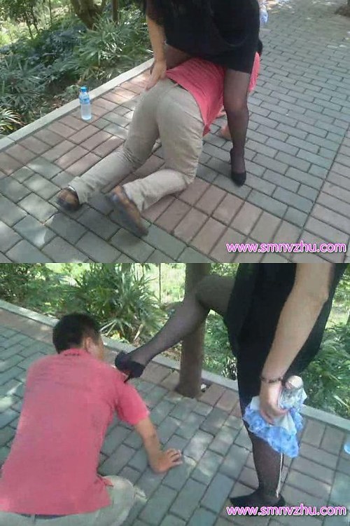 八奶奶-户外调教狗奴钻跨舔鞋