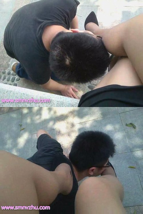 八奶奶-户外调教狗奴钻跨舔鞋3