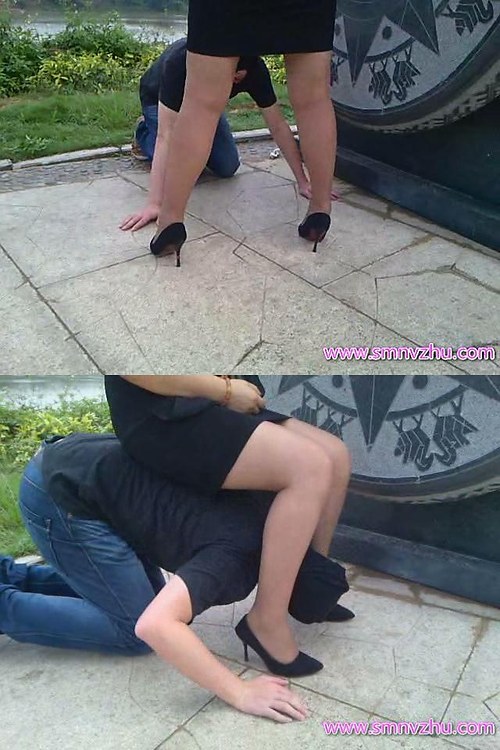 八奶奶-户外调教狗奴钻跨舔鞋4