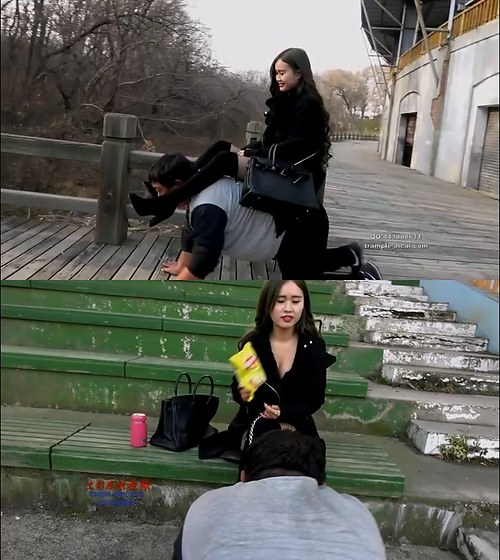 冷柔-户外骑马靴底极限羞辱