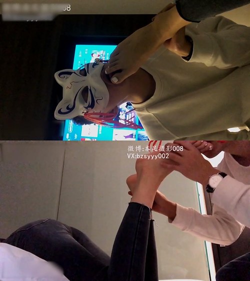 本足摄影-恋足舔脚马丁靴