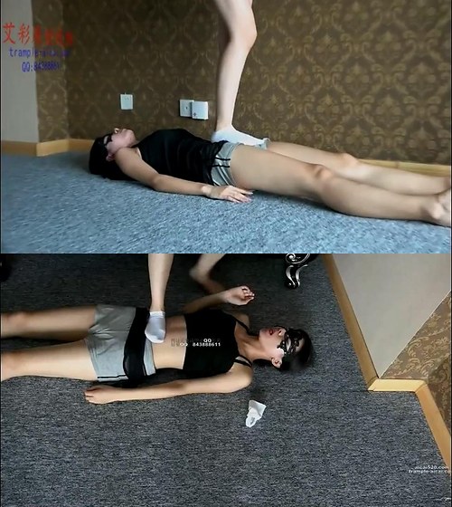 艾彩-原创芊女神白袜裸足玩女M