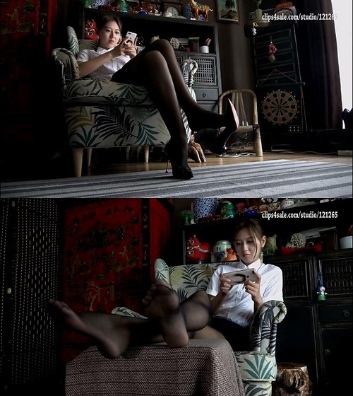 艾彩-原创黑丝美足POV调教