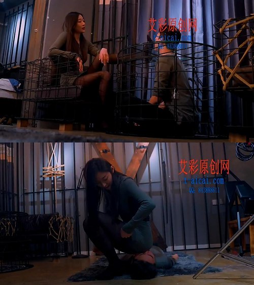 艾彩-素人出道初次调教脚奴耳光坐脸