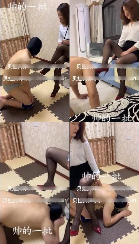 贝拉-下贱狗畜生,用力闻主人胯下,天生被奴役的贱货