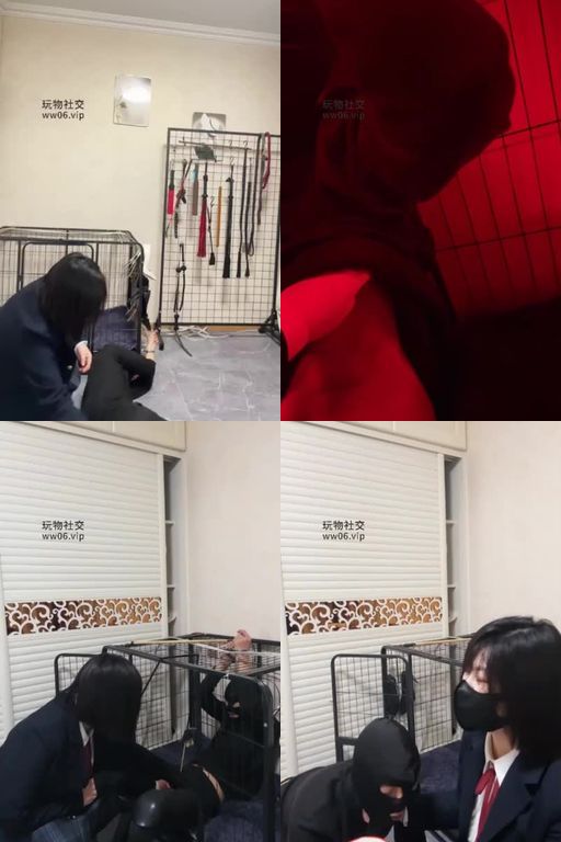 可馨大大-狗笼子里的狗_日系学生女主_重度暴打猥琐奴