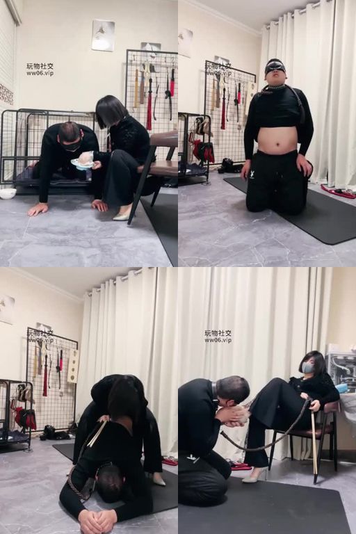 可馨大大-第二次开发跑腿小哥_狗笼圈养外卖小哥_藤条鞭打